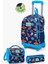 Kids Lacivert Mavi Uzay Desenli Çekçekli 3'lü Çanta Seti SET0123376 1