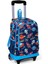 Kids Lacivert Mavi Uzay Desenli Çekçekli 3'lü Çanta Seti SET0123376 2