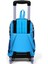 Kids Lacivert Mavi Uzay Desenli Çekçekli 3'lü Çanta Seti SET0123376 5