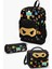 Kids Siyah Ninja Desenli 3’lü Okul Çanta Seti SET0123473 2