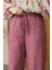 1105-ANCELINA Lastikli Pantolon Lila 3