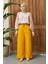 1105-ANCELINA Lastikli Pantolon Hardal 2