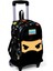 Kids Siyah Ninja Desenli Çekçekli 3'lü Çanta Seti SET0123381 1