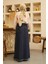 2252-DENIM Püsküllü Etek Lacivert 4