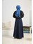 2195-MEVLANA Denim Etek Lacivert 4
