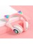 Stn-28 LED Işıklı Kedi Kulak Sevimli Bluetooth 5.0 Wireless Kulak Üstü Kulaklık 2