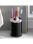Set Üstü Diş Fırçalık Banyo Metal Diş Fırçası Kabı Kutusu Siyah 2