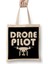 Cute Drone Pilot Funny Drone Lovers Bez Çanta Uzun Saplı 1