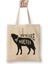 Retro Animal Wolf Beware Of Wolves Black Bez Çanta Uzun Saplı 1