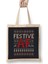 Festive Af Christmas Knit Pattern Bez Çanta Uzun Saplı 1