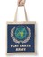 Flat Earth Army Un Logo Parody Bez Çanta Uzun Saplı 1