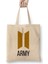Bts Army Gift Logıo Merch Bez Çanta Uzun Saplı 1