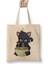 Kawaii Cat Ramen Anime Kitty Bez Çanta Uzun Saplı 1