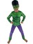 Erkek Çocuk Maskeli 3D Kas Görünümlü Baskılı Hulk Kostümü 1