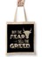 Vintage Buy The Fear Sell The Greed Investing Bez Çanta Uzun Saplı 1