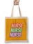 Nurse Gift Idea Funny Saying Quote Nursing Medical Bez Çanta Uzun Saplı 1