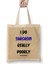 Sarcasm Funny Sayings Quote Lover Gift For Women And Men - Vintage Retro Rainbow Style Bez Çanta Uzun Saplı 1