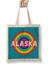 Alaska Vintage Retro Rainbow Style Bez Çanta Uzun Saplı 1