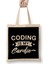 Coding Is My Cardio Bez Çanta Uzun Saplı 1