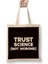 Trust Science Scientist Math Chemistry Nerd Geek Computer-2 Bez Çanta Uzun Saplı 1