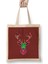 Deer Artwork Funny Cute Animals Bez Çanta Uzun Saplı 1