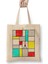 Mondrian's Mime Minimalism Bez Çanta Uzun Saplı 1