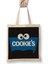 Cookie Monster Cookie's Kurabiye Canavarı Bez Çanta Uzun Saplı 1