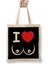 I Love Boobs Boobies Bez Çanta Uzun Saplı 1
