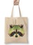 Geometric Animal Raccoon Bez Çanta Uzun Saplı 1