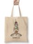 Namaste Meditated Buddha Om Yoga Buddhism Gift Bez Çanta Uzun Saplı 1