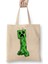 Minecraft Creeper 02 Bez Çanta Uzun Saplı 1