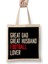Fathers Day Great Dad Great Husband Football Bez Çanta Uzun Saplı 1