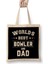 Fathers Day World's Best Boxer And Dad Tasse Bez Çanta Uzun Saplı 1