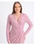 Pembe Payet Kruvaze Midi Elbise 5