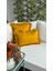 Valentia Decor Koyu Hardal Sarısı Fırfırlı Kırlent Kılıfı 3