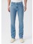 Erkek MARTIN Indigo Puslu Mavi Premium Jean Pantolon 0037884470 2