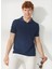 Polo Yaka Slim Fit Lacivert Erkek Kazak A26432TF- 3