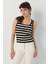 Jakarlı Cizgili Kaskorse Top 1