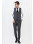 Cancún TY204 Slim Fit Likralı Yelekli 6 Drop Takım Elbise Desenli 3
