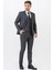 Cancún TY204 Slim Fit Likralı Yelekli 6 Drop Takım Elbise Desenli 4
