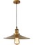 Dylight Retro Metal Eskitme Kaplama Tekli Metal Sarkıt Avize Çap:40 cm 1