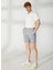 Normal Bel Slim Fit Lacivert Erkek Bermuda Şort A261JONP581TF297- 2