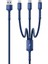 Nautica C300 3 In 1 12W Hızlı Şarj Kablosu 1.2m Navy 1