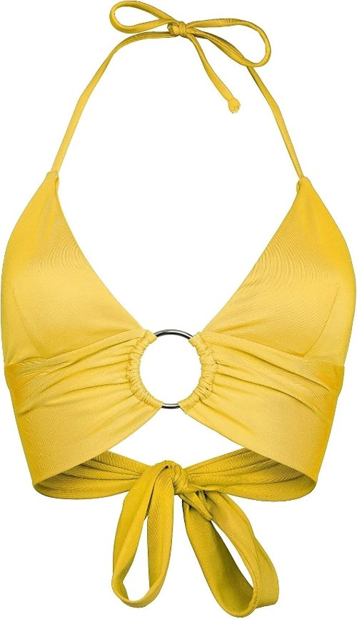 Transacoustic Yeşil Halka Aksesuarlı Ekstra Yumuşak Özel Koleksiyon Tulumlu Şık Bikini Üstü görsel 3