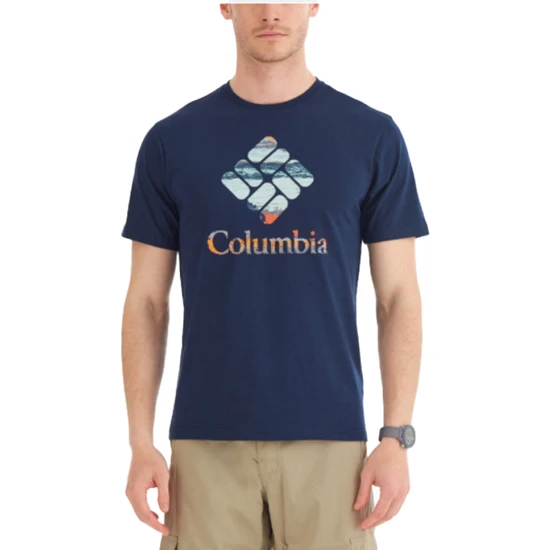 Columbia Csc M Stacked Hyper Nature Erkek Kısa Kollu T-Shirt - CS0242