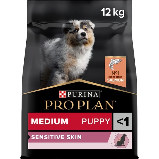 Proplan Medium Puppy Somon Köpek 12KG Sensitive Skin Somonlu Yavru Köpek Maması
