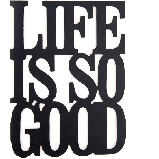 Retro Time Life Is So Good Ahşap Duvar Panosu Fiyatı