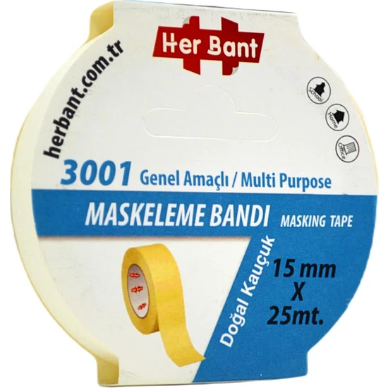 Gen-Of Maskeleme(Krepe) Bantı 15MMX25M 1 Adet