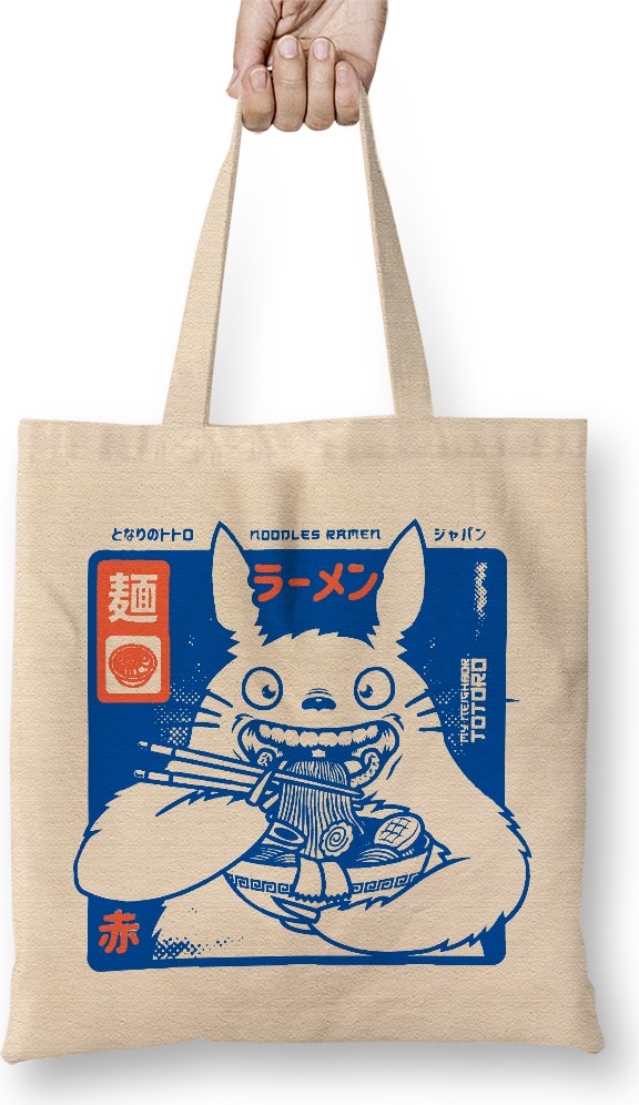 Humuts Totoro Ramen Bez Çanta Uzun Saplı