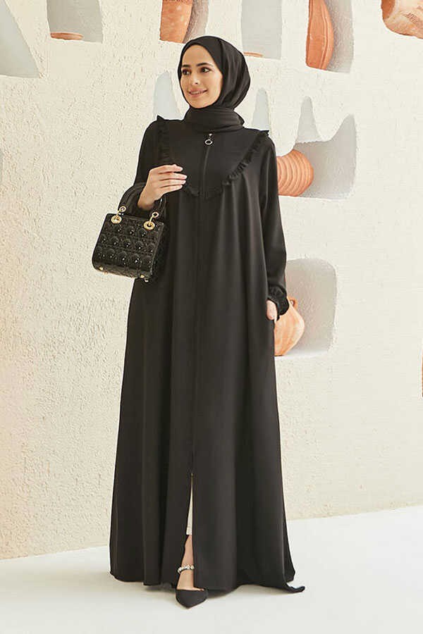 Neways 6619-FIRFIRLI Ferace Siyah görsel 2